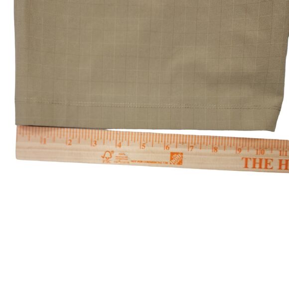 Hang Ten Shorts Mens 34 Tan Check California Chino Hybrid Skate Surf Stretch - Picture 8 of 11